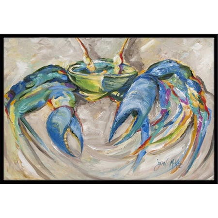 Carolines Treasures Blue Crab Indoor and Outdoor Mat- 18 x 27 in. JMK1089MAT